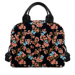 Blossom Flower Butterfly Print Insulated Lunch Bag