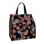 Blossom Flower Butterfly Print Insulated Lunch Tote