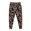 Blossom Flower Butterfly Print Jogger Pants