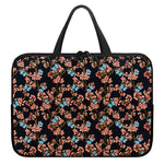 Blossom Flower Butterfly Print Laptop Sleeve With Handle