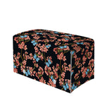 Blossom Flower Butterfly Print Leather Tissue Box Cover