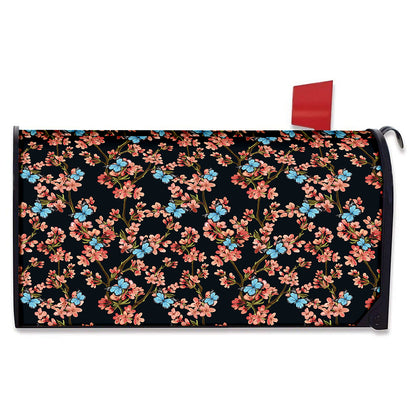 Blossom Flower Butterfly Print Mailbox Cover