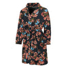 Blossom Flower Butterfly Print Men's Bathrobe