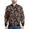 Blossom Flower Butterfly Print Men's Bomber Jacket