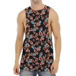 Blossom Flower Butterfly Print Men's Muscle Tank Top