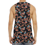 Blossom Flower Butterfly Print Men's Muscle Tank Top
