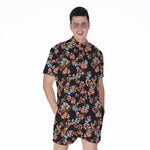 Blossom Flower Butterfly Print Men's Rompers