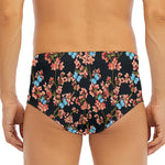 Blossom Flower Butterfly Print Men's Triangle Swim Briefs