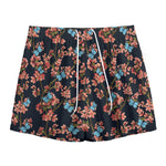 Blossom Flower Butterfly Print Mesh Shorts