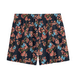 Blossom Flower Butterfly Print Mesh Shorts