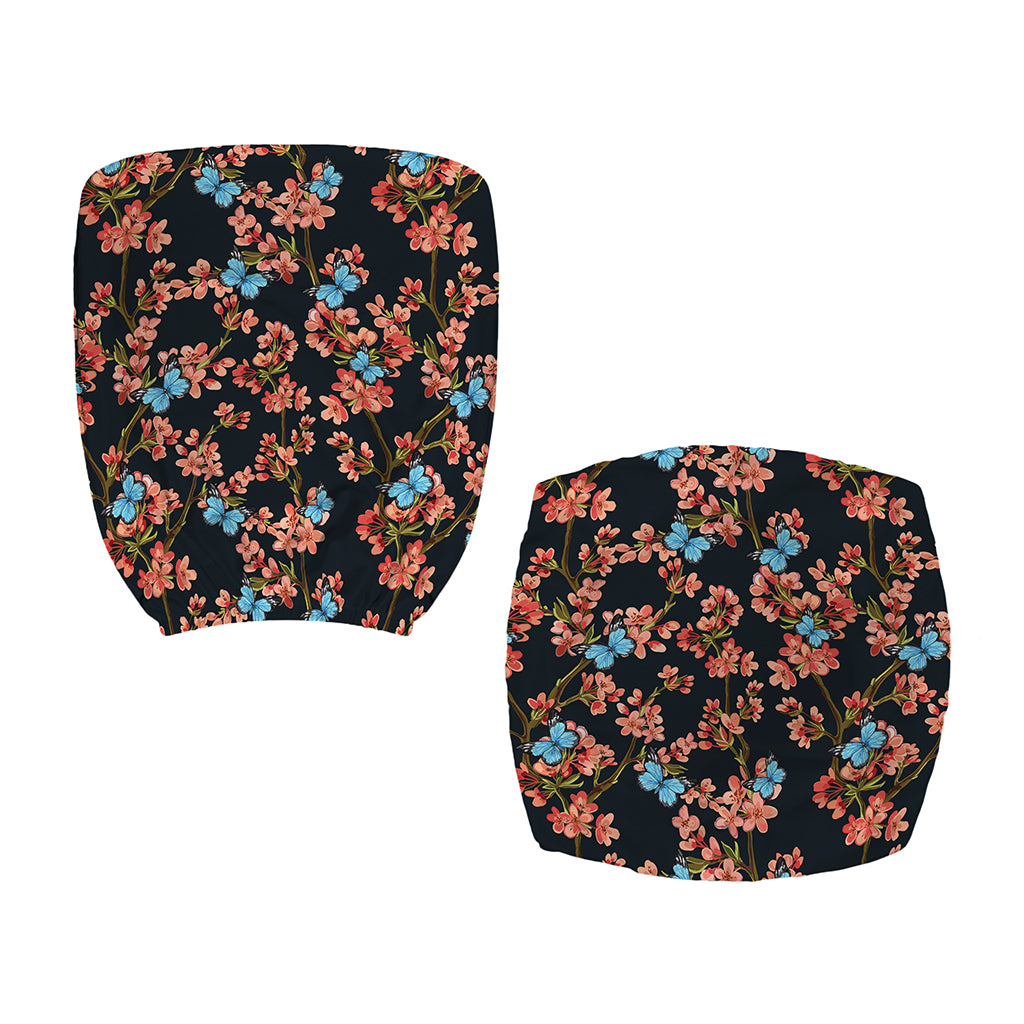 Blossom Flower Butterfly Print Office Chair Cover
