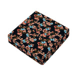Blossom Flower Butterfly Print Outdoor Seat Cushion Cover