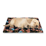Blossom Flower Butterfly Print Pet Cooling Mat Cover