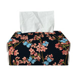 Blossom Flower Butterfly Print Rectangle Tissue Box Cover