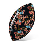 Blossom Flower Butterfly Print Rugby Ball