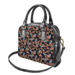 Blossom Flower Butterfly Print Shoulder Handbag