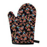 Blossom Flower Butterfly Print Single Oven Mitt