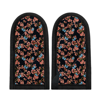 Blossom Flower Butterfly Print Skillet Handle Cover