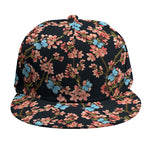 Blossom Flower Butterfly Print Snapback Cap