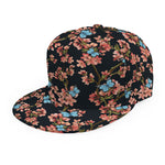 Blossom Flower Butterfly Print Snapback Cap