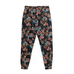 Blossom Flower Butterfly Print Sweatpants