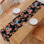 Blossom Flower Butterfly Print Table Runner
