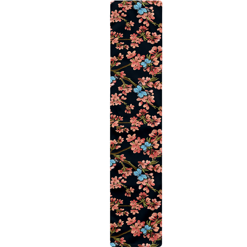 Blossom Flower Butterfly Print Table Runner