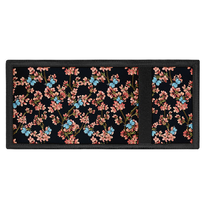 Blossom Flower Butterfly Print Trifold Wallet