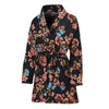 Blossom Flower Butterfly Print Women's Bathrobe