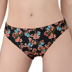 Blossom Flower Butterfly Print Women's Panties