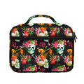 Blossom Flowers Skull Pattern Print Briefcase Bible Bag
