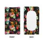 Blossom Flowers Skull Pattern Print Changing Pad Cover