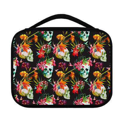 Blossom Flowers Skull Pattern Print Classic Bible Case
