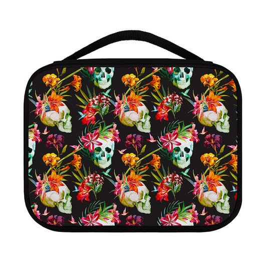 Blossom Flowers Skull Pattern Print Classic Bible Case
