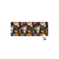 Blossom Flowers Skull Pattern Print Extended Mouse Pad