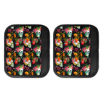 Blossom Flowers Skull Pattern Print Handle Covers