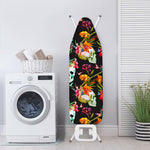 Blossom Flowers Skull Pattern Print Ironing Board Cover