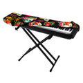 Blossom Flowers Skull Pattern Print Piano Keyboard Cover