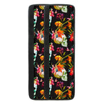 Blossom Flowers Skull Pattern Print Refrigerator Handle Covers