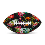 Blossom Flowers Skull Pattern Print Rugby Ball