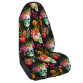 Blossom Flowers Skull Pattern Print Waterproof Car Seat Cover