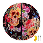 Blossom Peony Skull Pattern Print Basketball