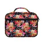 Blossom Peony Skull Pattern Print Briefcase Bible Bag