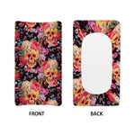 Blossom Peony Skull Pattern Print Changing Pad Cover