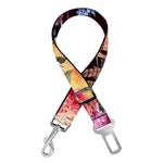 Blossom Peony Skull Pattern Print Dog Seat Belt
