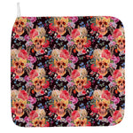 Blossom Peony Skull Pattern Print Hand Towel