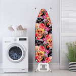 Blossom Peony Skull Pattern Print Ironing Board Cover