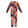 Blossom Peony Skull Pattern Print Jumpsuit