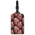 Blossom Peony Skull Pattern Print Luggage Tag