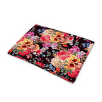 Blossom Peony Skull Pattern Print Pet Cooling Mat Cover